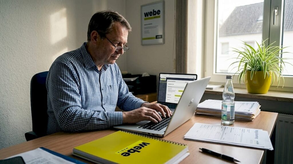 1777198336684_Volunteer-coordinator-updating-Vereinswebsite Ehrenamtskoordinator aktualisiert die Vereinswebsite